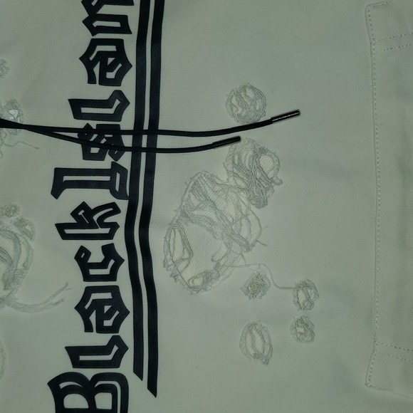 Black Island mens distressed graphic hoodie - Picture 3 of 16